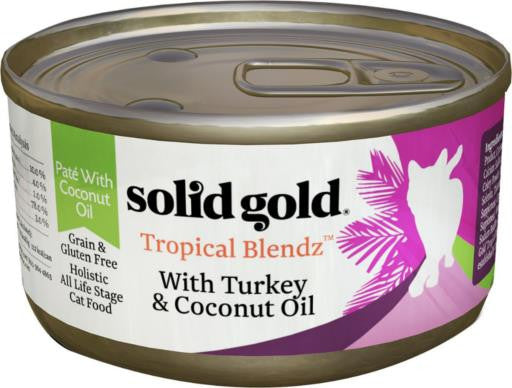 Solid Gold Tropical Blendz Pate With Turkey & Coconut Oil 24/3Z {L-1}937451 093766475038