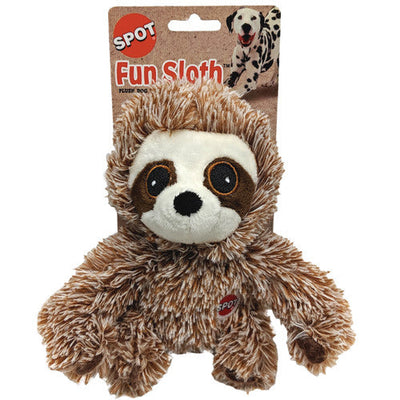 Spot Fun Sloth Plush Dog Toy Assorted 7
