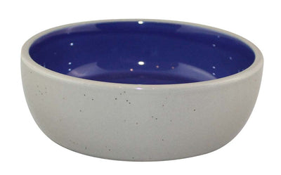 Spot Standard Crock Cat Saucer Tan, Blue 5 in