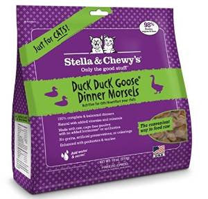 Stella & Chewy’s 18 oz. Freeze - Dried Duck Goose Dinner for Cats {L + 1x} 860165 - Cat