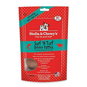 best price for stella and chewy dog food Stella & Chewy's Surf 'N Turf Dinner Patties Freeze-Dried Dog Food 5.5 oz