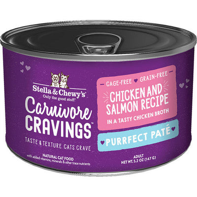 Stella & Chewyās Cat Carnivore Cravings Pate Chicken Salmon 5.2oz