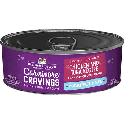Stella & Chewyās Cat Carnivore Cravings Pate Chicken Tuna 2.8oz