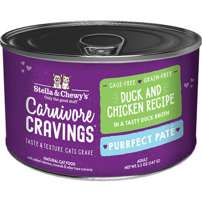 Stella & Chewyās Cat Carnivore Cravings Pate Duck Chicken 5.2oz
