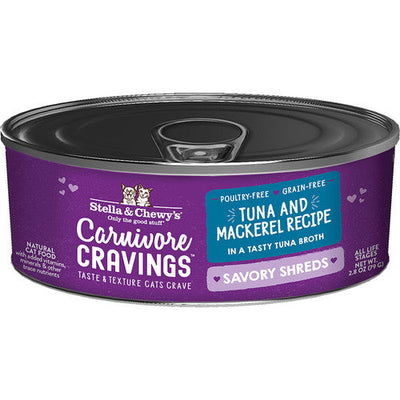 Stella & Chewyās Cat Carnivore Cravings Shred Tuna Mackerel 2.8oz