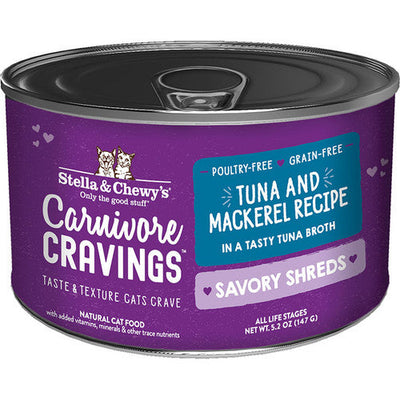 Stella & Chewyās Cat Carnivore Cravings Shred Tuna Mackerel 5.2oz