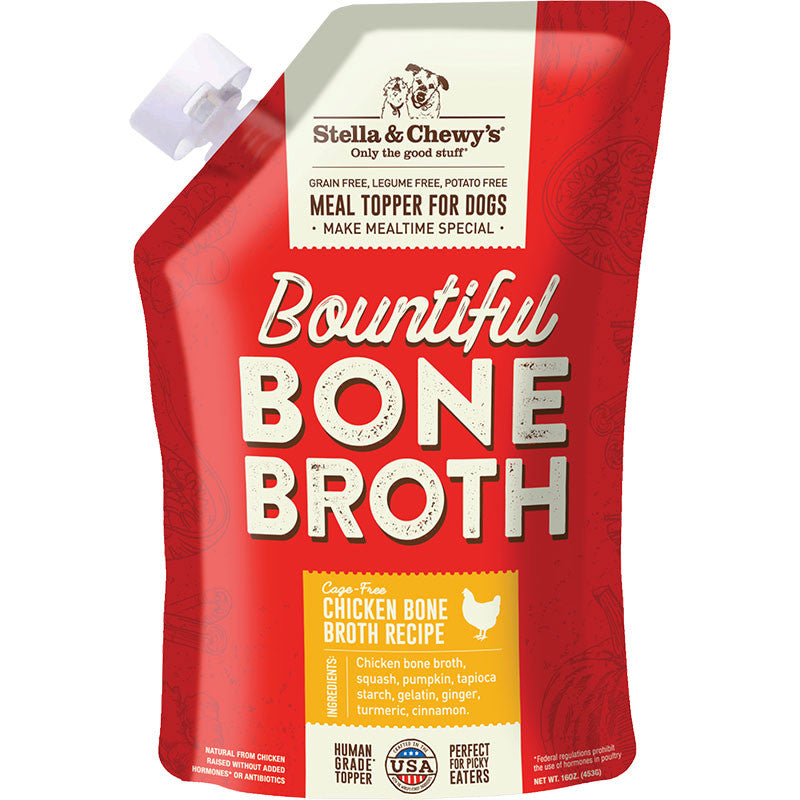 Stella & Chewy's Dog Bountiful Bone Broth Chicken 16oz 810027370716