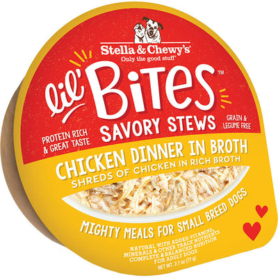 Stella & Chewy's Dog Lil Bites Savory Stew Chicken 2.7oz   810027370808
