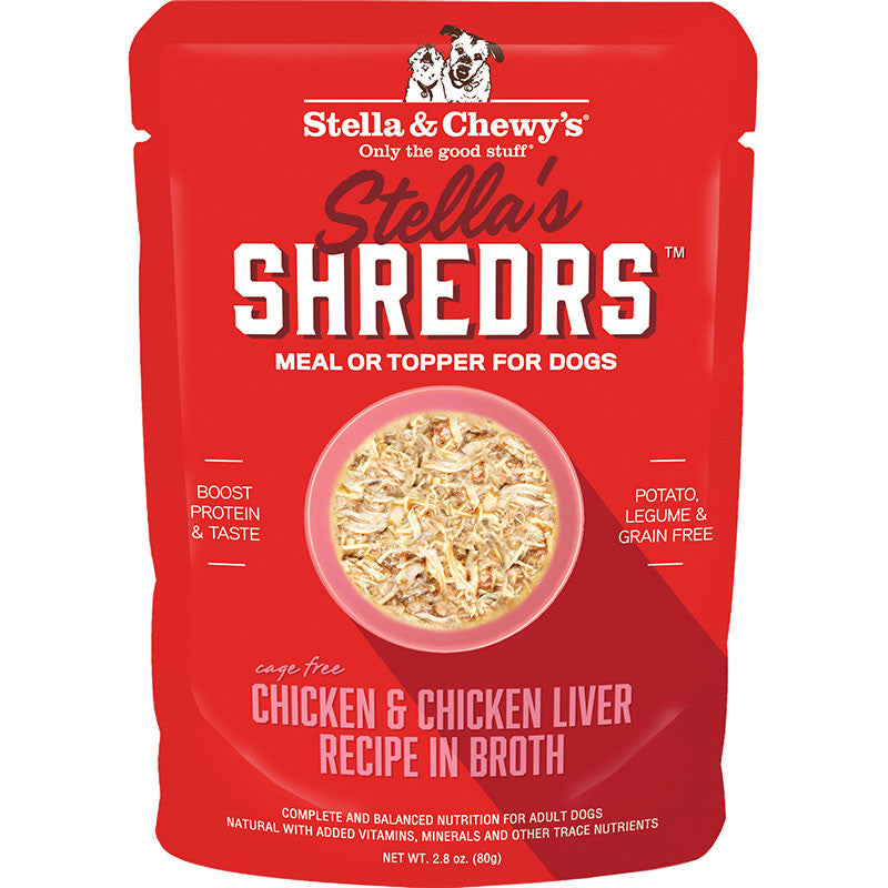 Stella & Chewy's Dog Shredrs Chicken & Liver 2.8oz 810027370778