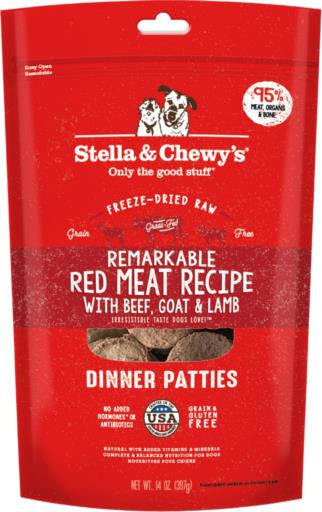 Stella & Chewy's Freeze-Dried Red Meat Dinner 14Z {L+1x} 860287 852301008236