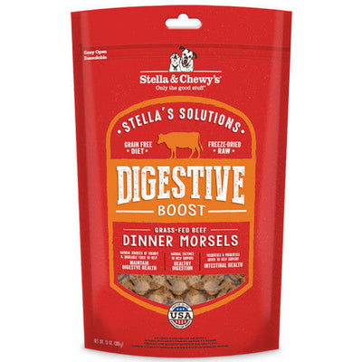 Stella & Chewy’s Solutions Freeze Dried Digestive Boost Grass Fed Beef 13 oz {L + 1x} (DD)860335 - Dog