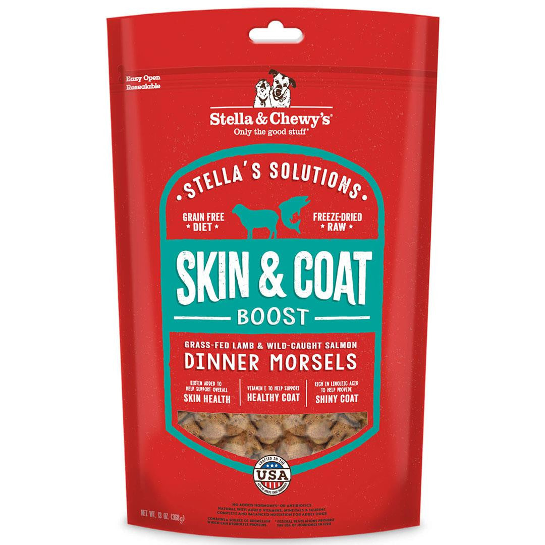 Stella & Chewy's Stella Solutions Freeze Dried Skin & Coat Lamb & Salmon 13oz {L+x} 860338 852301008656