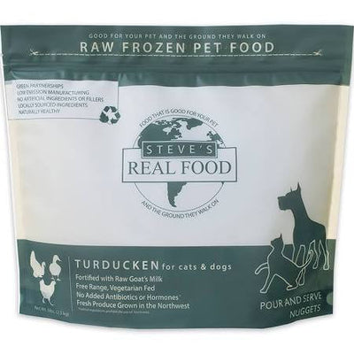 Steve's Real Food Dog Frozen Turducken Nuggets 5lb !{L-x} SD-5 691730153045