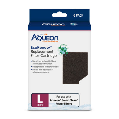 Aqueon EcoRenew Replacement Filter Cartridges Large Large, 6-pk 015905002806