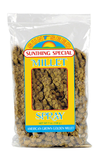 Sun Seed Golden Millet Spray Natural Bird Treat 7 oz