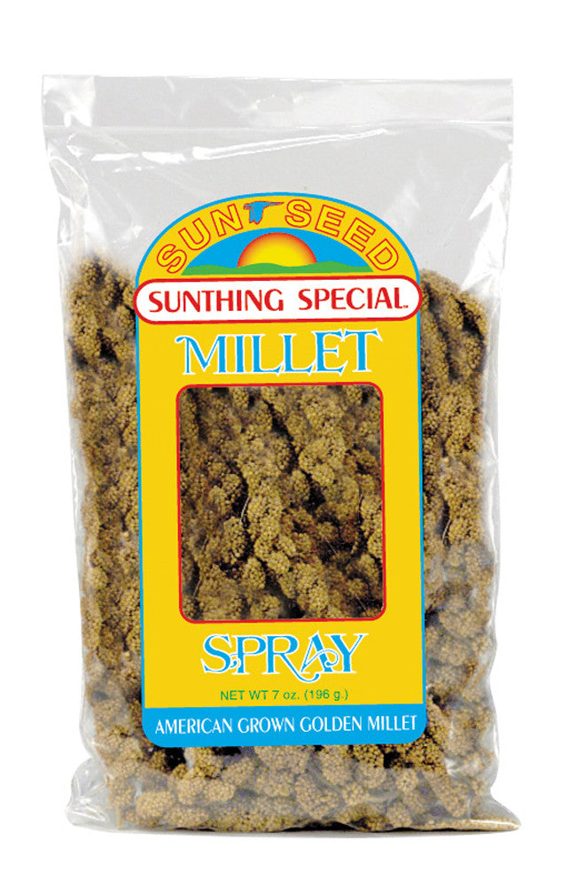 Sun Seed Golden Millet Spray Natural Bird Treat 7 oz