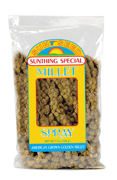 Sun Seed Golden Millet Spray Natural Bird Treat 7 oz