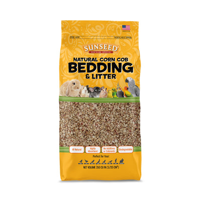 Sun Seed Natural Corn Cob Bedding for Small Animals Brown 350 cu in