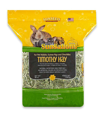 Sun Seed SunSations Natural Timothy Hay for Small Animals 56 oz - Small - Pet