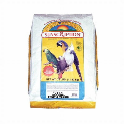 Sun Seed Vita Sunscription Hookbill Fruit & Veggie Mix Bird Food 25 lb
