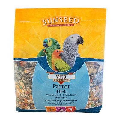 Sun Seed Vita Sunscription Parrot Diet Bird Food 3.5 lb