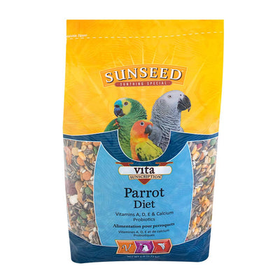 Sun Seed Vita Sunscription Parrot Diet Bird Food 6 lb