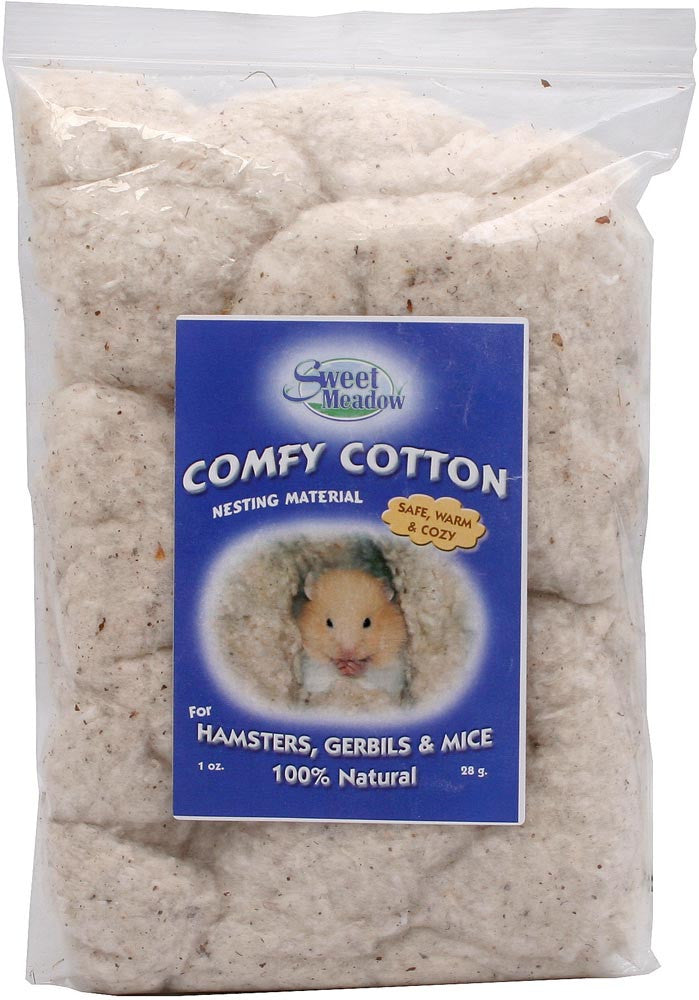 Sweet Meadow Farm Comfy Cotton Small Pet Nesting Material White 1 oz
