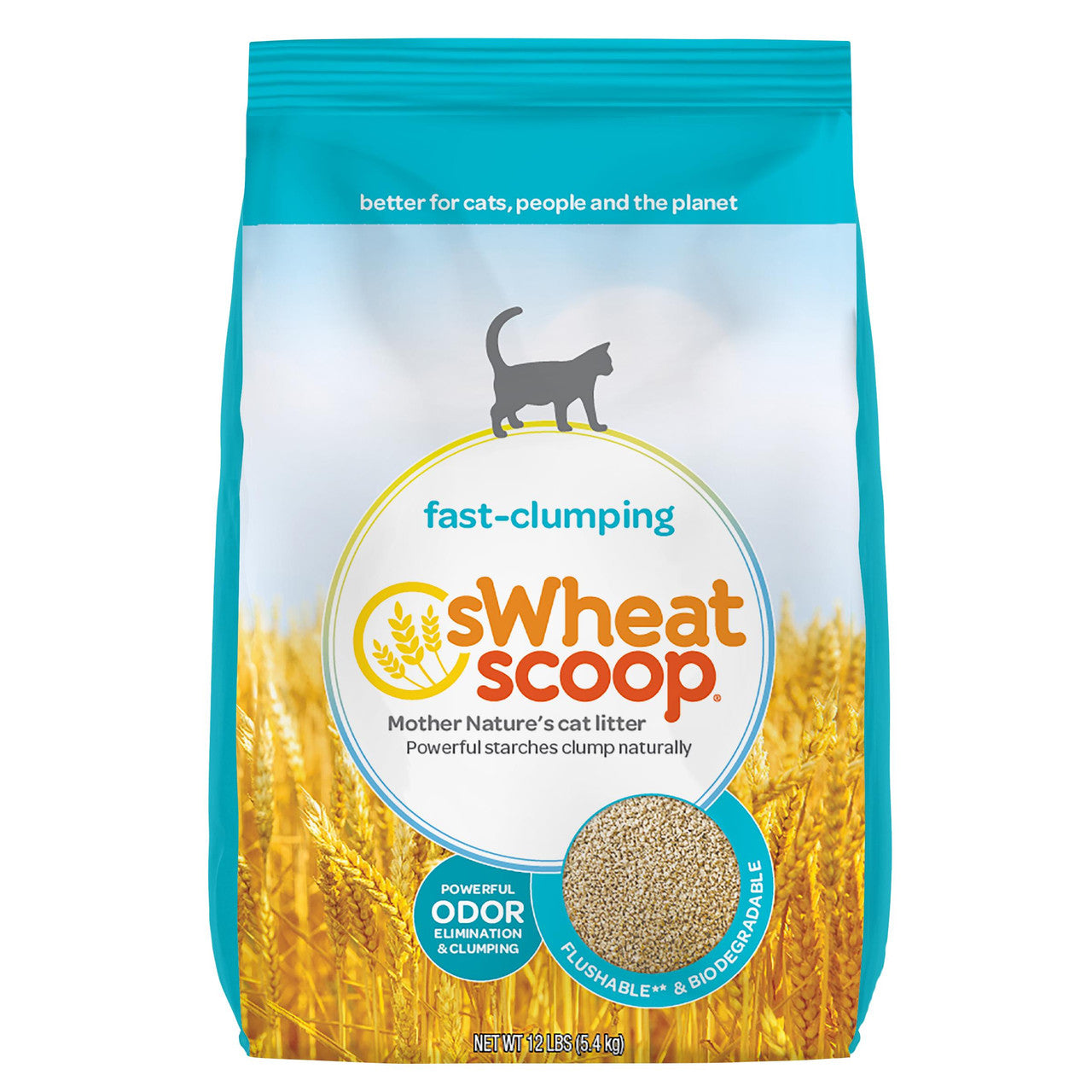 Swheat Scoop Fast Clumping Cat Litter 12 lb 787748607110