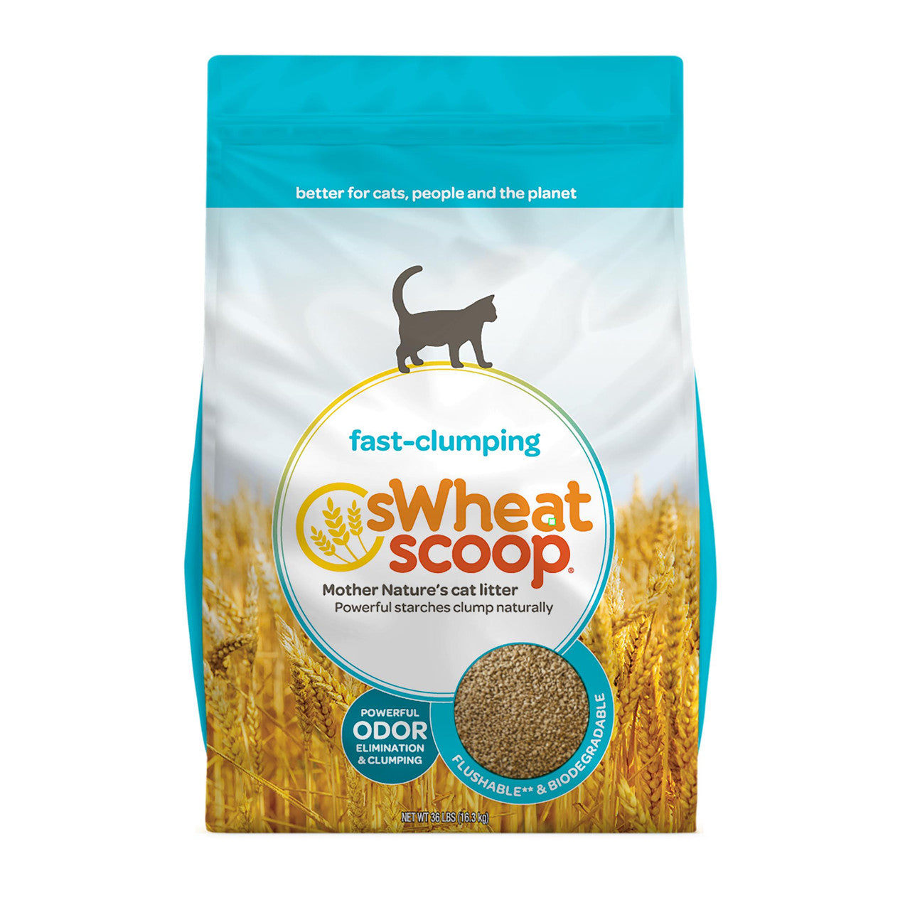 Swheat Scoop Fast Clumping Cat Litter 36 lb 787748640360