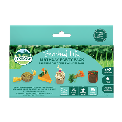Oxbow Animal Health Enriched Life Birthday Party Pack Small Animal Chew Toy 744845968841