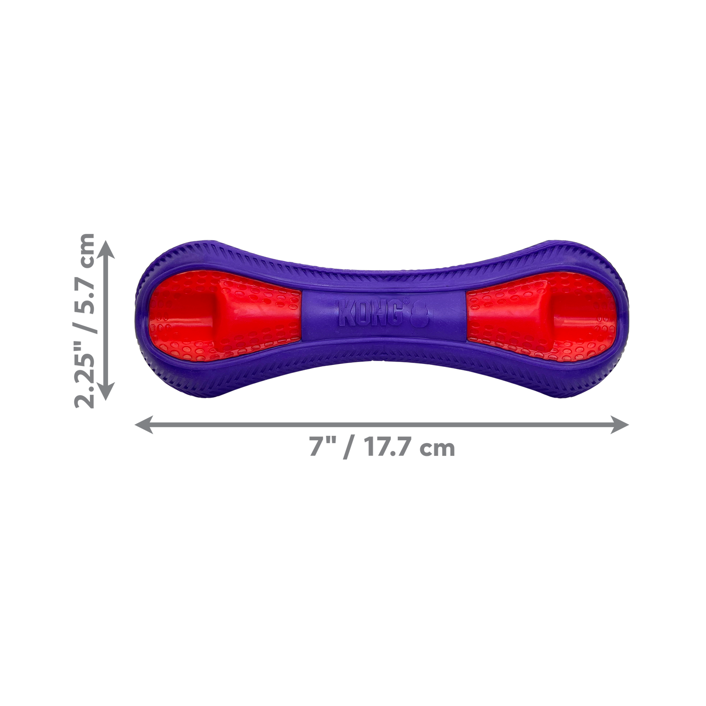 KONG Duets Duos Dog Toy Bone Medium 035585504759