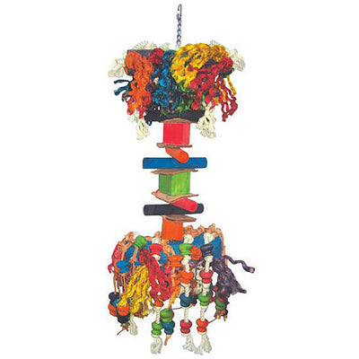 A & E Cages Happy Beaks Hairy Monster Bird Toy Large 644472990010