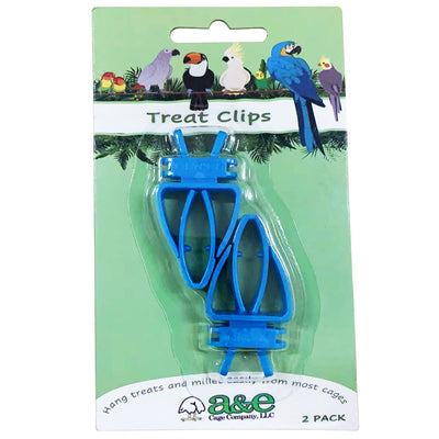 A & E Cages Cuttlebone/Treat Clip Holder for Birds 2 pk 644472014785