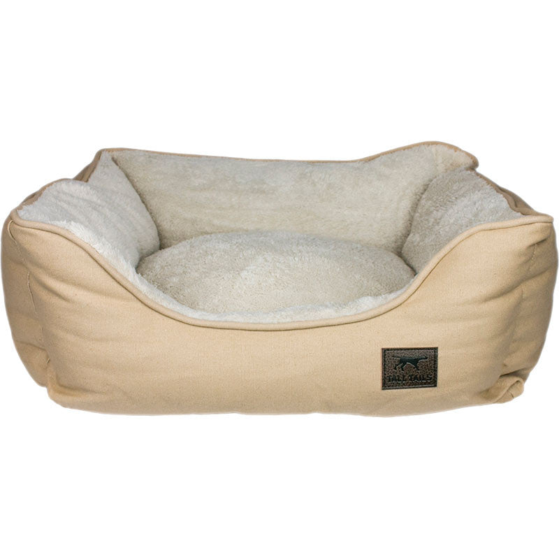 Tall Tails Dog Bolster Bed Khaki Medium 022266174325