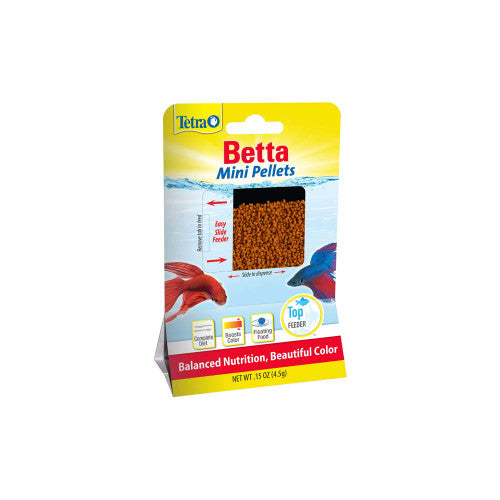 Tetra Betta Floating Pellets Fish Food 0.15oz Mini - Aquarium