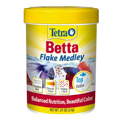 Tetra BettaMin Flakes Fish Food 0.81 oz - Aquarium
