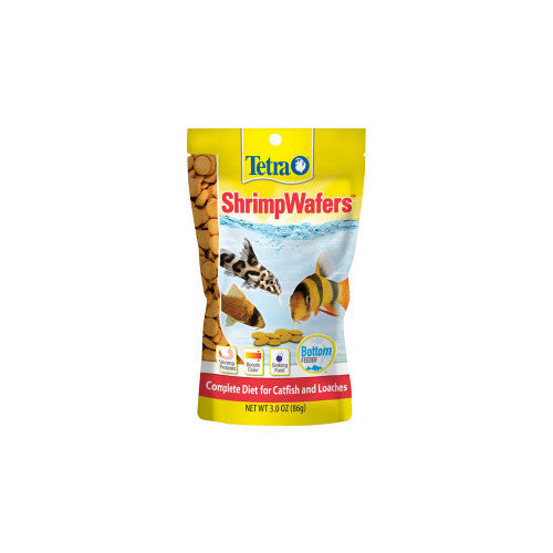 Tetra ShrimpWafers Daily Diet Fish Food 3 oz - Aquarium