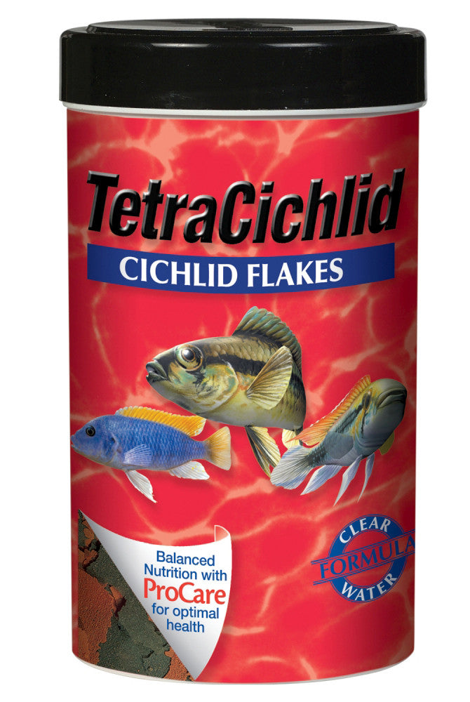 Tetra TetraCichlid Flakes Fish Food 5.65 oz