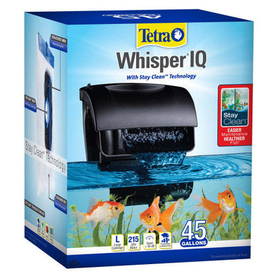 Tetra Whisper IQ 40 Power Filter Black 215 GPH - Aquarium