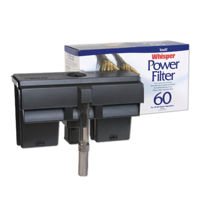 Tetra Whisper PF 60 Power Filter Black 330 GPH - Aquarium