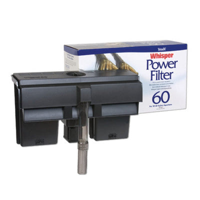 Tetra Whisper PF 60 Power Filter Black 330 GPH - Aquarium
