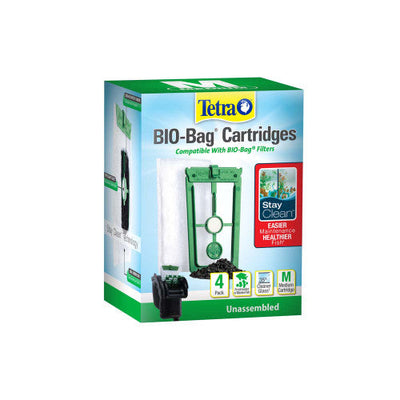Tetra Whisper StayClean Bio - Bag Cartridge for IQ and PF Filters 4pk MD - Aquarium