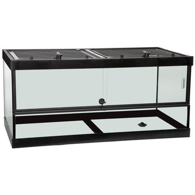 TetraFauna Deluxe ReptoHabitat Terrarium Black Clear 36 in x 18 40 gal - Reptile