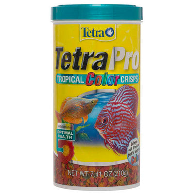 TetraPro Tropical Color Crisps Fish Food 7.42 oz - Aquarium