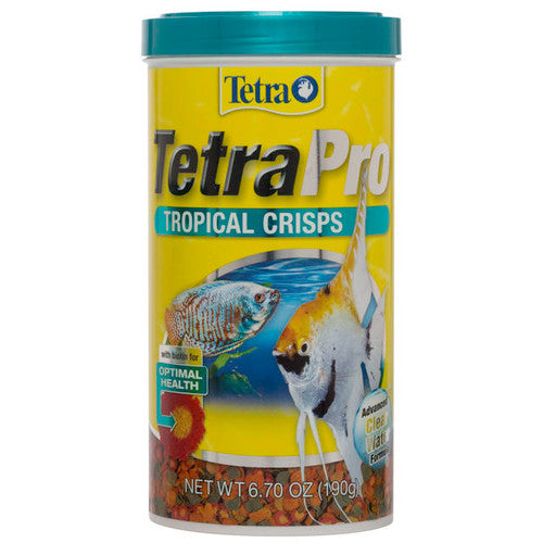 TetraPro Tropical Crisps Fish Food 6.71 oz - Aquarium