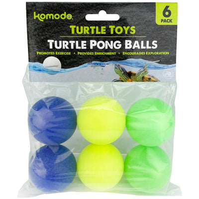 Komodo Ping Pong Balls Turtle Toys 6 pk 784369934014