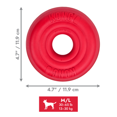 KONG Donut Dog Toy Medium/Large 035585356808