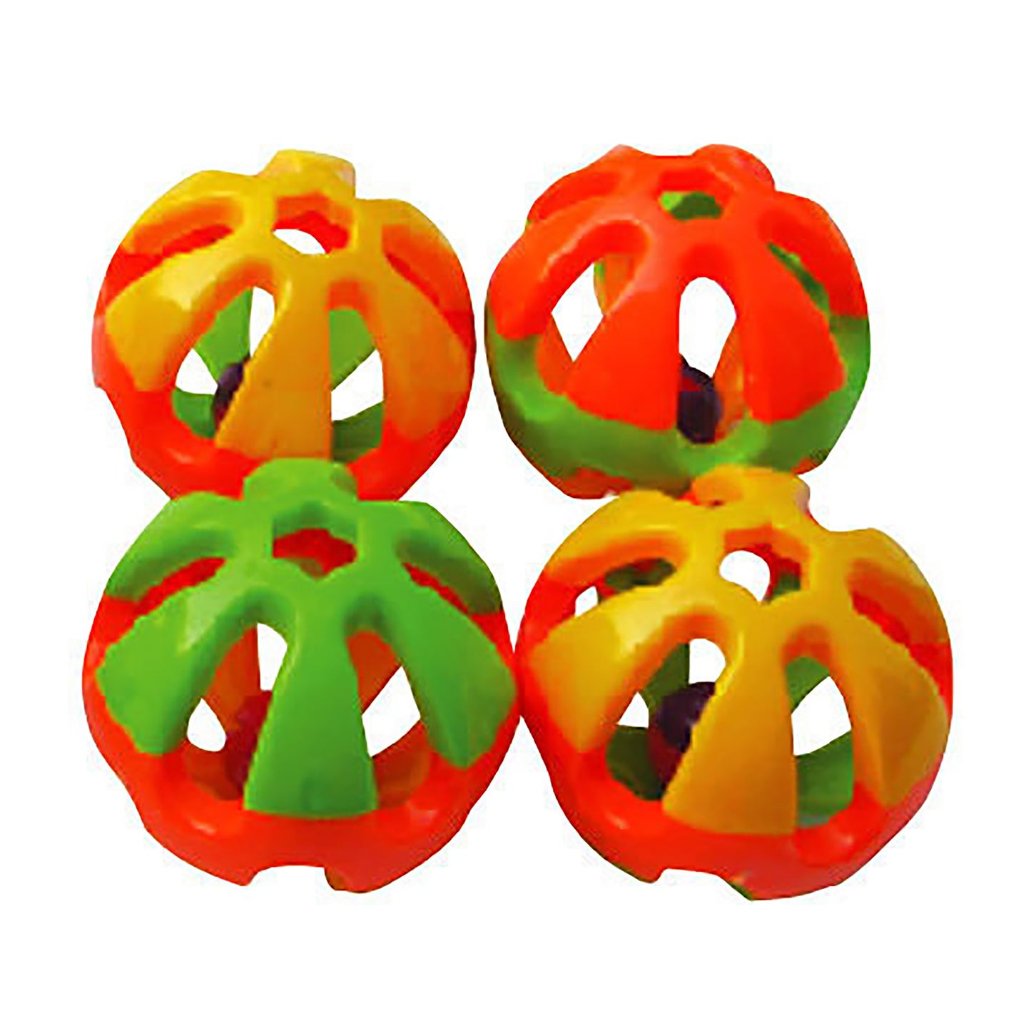 A & E Cages Happy Beaks Round Rattle Foot Bird Toy Large 644472991420