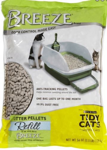 Tidy Cats Breeze Pellets are specially designed, cat-friendly pellets that allow urine to pass through to a quickly absorbent odor controlling Breeze pad while leaving solid waste on top for a quick and easy removal. Features: Superior odor protectio"