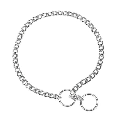 Titan Chain Training Dog Collar Medium Nickel, Chrome 2.5 mm x 18 in